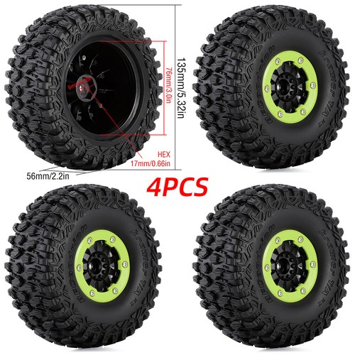 4x Short Course Truck Reifen & Räder 17mm Hex für RC 1/7 Desert Truggy Truck - Bild 9 von 15