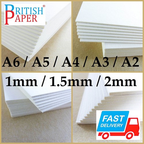 A3 A4 MOUNT BACKING CARDS PULP BOARD SHEETS GREYBOARD FOAM 1mm 2mm