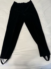 VTG 90s Stirrup Pants Black Size 12 Tony Lambert Design Group Removable Stirrup