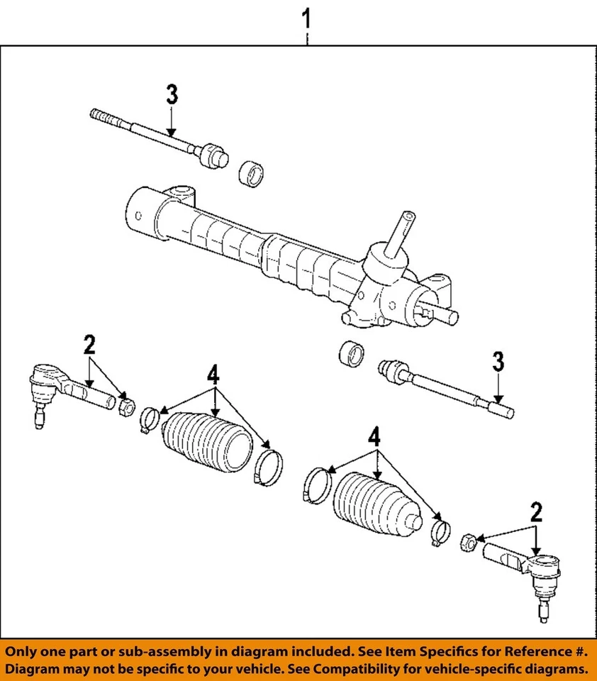 Used Rack and Pinion Assembly fits: 2006 Pontiac G6 Power Rack and Pinion classi Foto 3 de 4