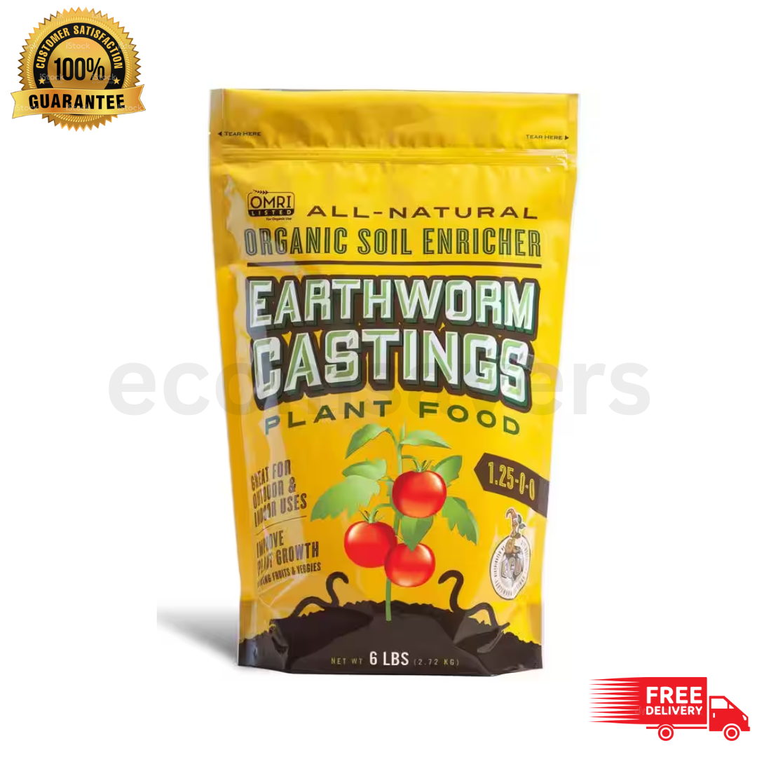 Earthworm Castings Plant Food Organic Fertilizer for Healthy Plant
