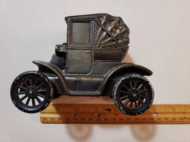 Vintage Cast Iron Auto Bank 1900 No Name | eBay