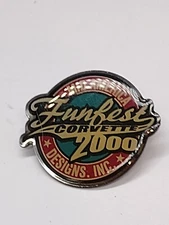 Mid America FunFest Corvette 2000 Designs Inc Promo Lapel Tack Pin