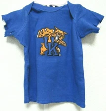 NCAA Kentucky Wildcats Cat Logo Royal Lap Shoulder Shirt by Two Feet Ahead