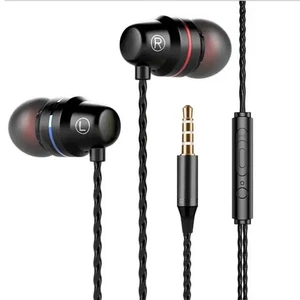3.5mm HIFI écouteurs en oreillette Super Bass Stéréo écouteurs écouteurs micro filaire