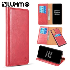 GSA Gentleman Detachable Wallet case for Samsung Galaxy S20 Plus (6.7")- RED