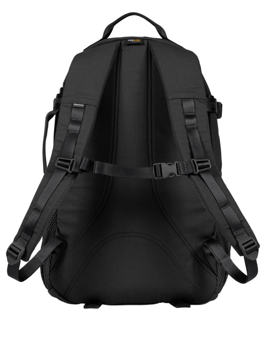New Authentic Supreme Cordura Box Logo Backpack Black SS26 Travel