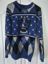 Harry Potter Wizarding World Ravenclaw Crest Holiday Sweater