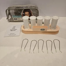 Vintage Vidal Sassoon Jet Setter 05 Hot Rollers Hair Curler Clips Travel VS-305