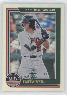 2022 Panini USA Baseball Stars & Stripes Holo Gold 93/99 Blake Mitchell #68 5i2