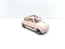 Fiat 500 L Abarth Rosa del 1968 - 1/18 Artigianale base Norev