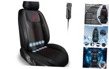 Cooling Car Seat Cushion Front Seat,12V 24V Cooling Seat Cover for Cars Black