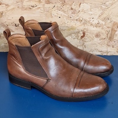 Ecco Citytray Herren Chelsea Boots Cognac Leder UK8,5 EU42