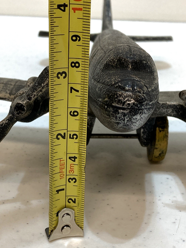 Military Plane WW2 Era Cast Metal Model HEAVY w/Spinning Propellers - Picture 15 of 15