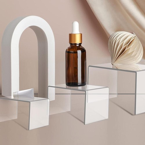6 Pcs Acrylic Display Risers,3 Sizes Acrylic U-Shaped Display Stand,Clear - Picture 2 of 9