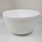 Vintage Hamilton Beach Model G Large Milk Glass Mixing Bowl White Ribbed 8.5"