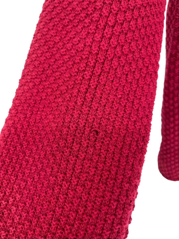 Willow Cardigan Women's Size Large Red Button Up 100% Cotton - Image 4 of 4