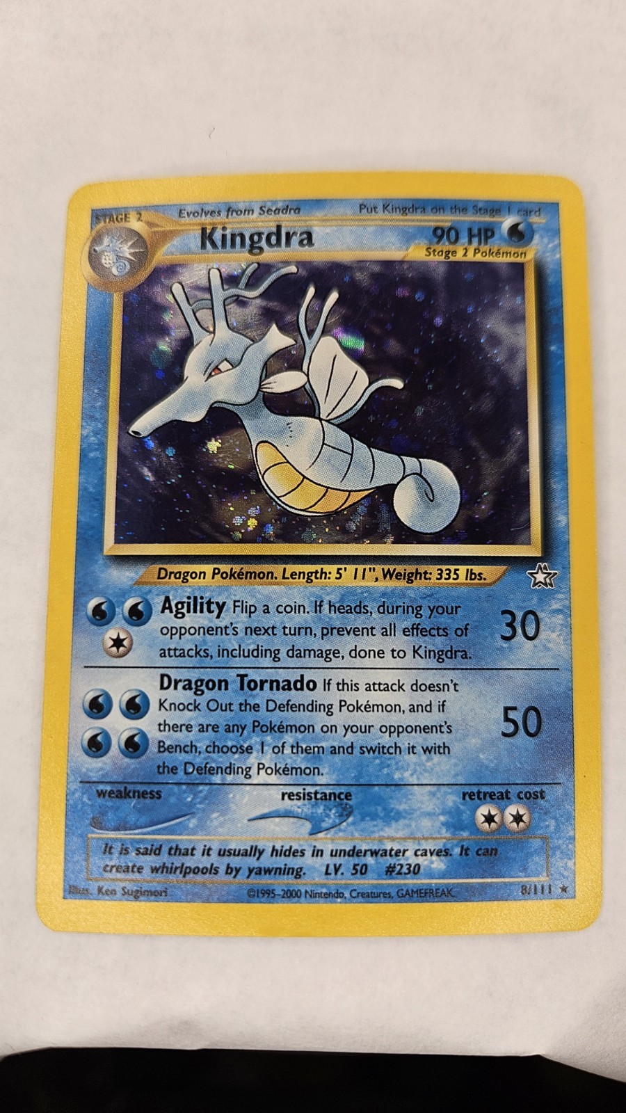 Kingdra 8/111 Neo Genesis Holo