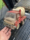 Vintage 1960's Tonka Red Cement Mixer Concrete Pressed Steel Truck Gas Turbine