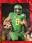 MARCUS MARIOTA AUTOGRAPHED HAND SIGNED 8X10 PHOTO OREGON DUCKS FOOTBAL HOLO COA
