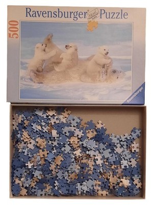 Ravensburger Puzzle 500 Teile Eisbärenfamilie Polarbären Arktis