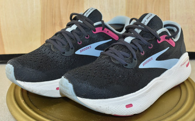Brooks Ghost Max Women Shoes Size 10 Eboni/Lilac Rose Running Sneakers
