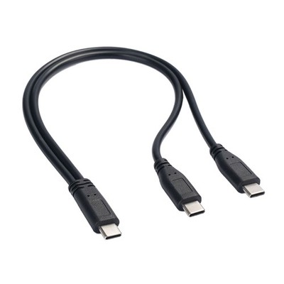 USB C Splitter to Multiple Charging Cable Fast Charge Cord 30cm for Electronics