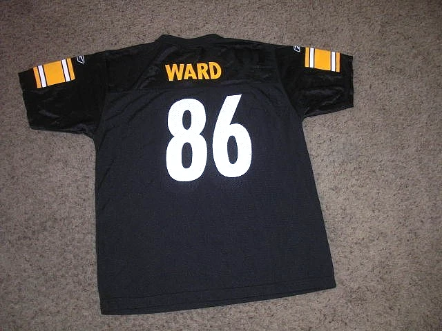 Camiseta de fútbol americano juvenil XL de los Pittsburgh Steelers HINES WARD Reebok Foto 3 de 3