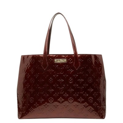 Louis Vuitton Vernis Wilshire MM Monogram Patent Handbag M91646
