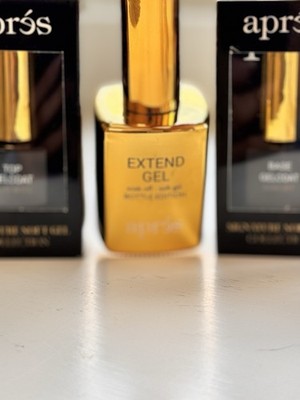 Apres Extend Gel GOLD BOTTLE Edition 1 oz/ 30 mL/ Top Coat/ Base Coat 0.25 Fl Oz