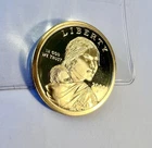 2000 P Sacagawea One Dollar Coin US Liberty Gold Uncirculated Philadelphia