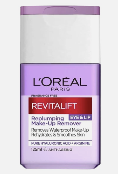 LOréal Paris Revitalift Filler Replumping Eye & Lip Makeup Remover 125ml