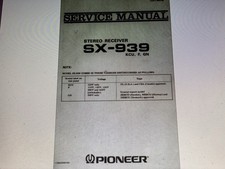 Pioneer Sx-939   Service Manual Digital