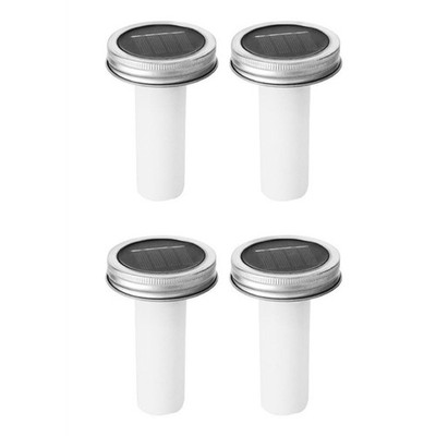 4er Pack Solar LED Flacker Flammen Lichter mit automatischem Sensor für Garten Terrasse