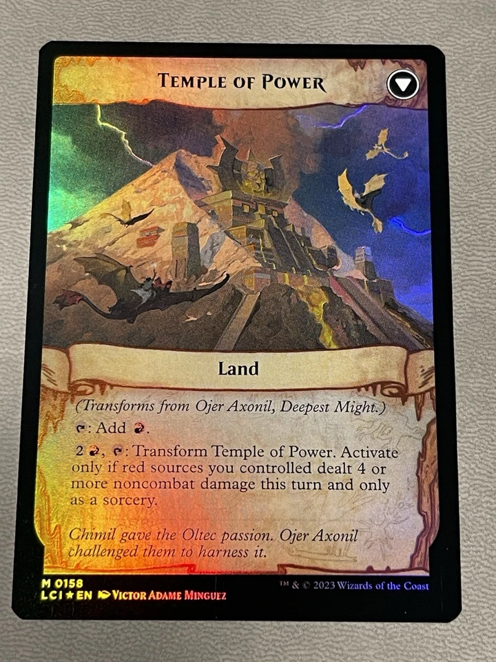 MTG FOIL Ojer Axonil, Deepest Might  Temple of Power  The Lost Caverns of Ixalan - Image 2 of 2