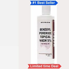 Benzoyl Peroxide 5 Acne Face Wash 8 Ounce Cleanser Mild To Moderate Acne Prone