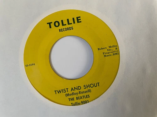 The Beatles: 1964 US Tollie Records 45: Twist And Shout / There's A Place _VG++