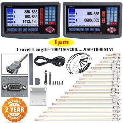 2/3 Axis Digital Readout DRO TTL Linear Glass Scale Encoder CNC Milling Lathe