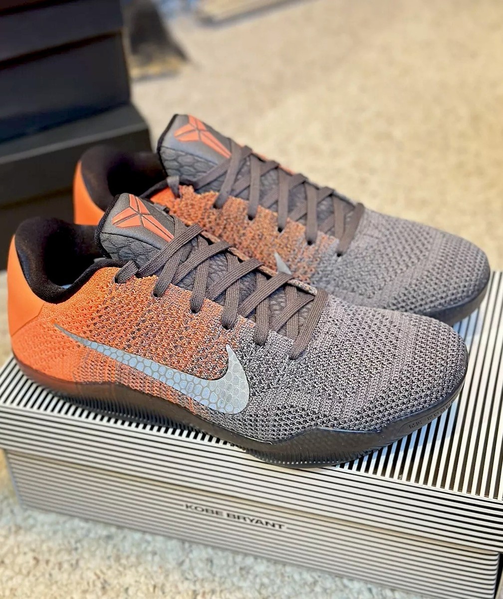Size 9 - Nike Kobe 11 XI Easter Low Top 2016 Grey Orange