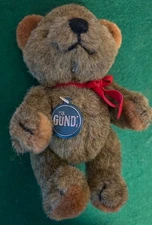 1983 7” Gund Bear Joints Not Movable Collectors Classics Authenticity Tag