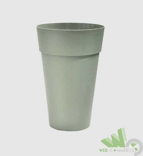 Artevasi Vaso Alto Porto High Pot – Plastica, Grigio Chiaro, 80 Cm Di Altezza, Diametro 37 Cm