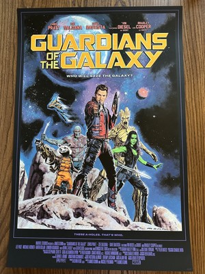 Guardians of the Galaxy Mondo 24x36 Poster Paul Mann Limited Screen Print