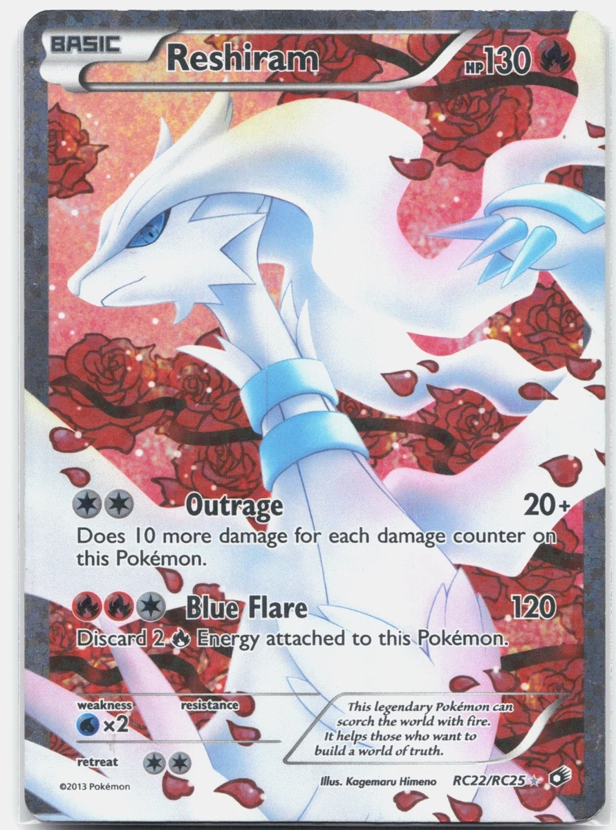 Reshiram Pokémon TCG Ultra Rare Individual Collectible Card Game