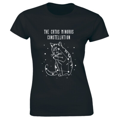 The Catus Minorus Astronomy Constellation Sky Stars Funny Cats Women's T-shirt