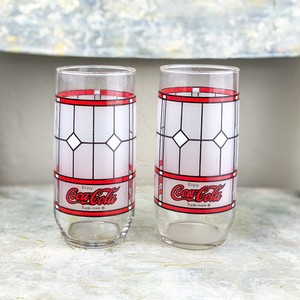 tiffany style coca cola glasses