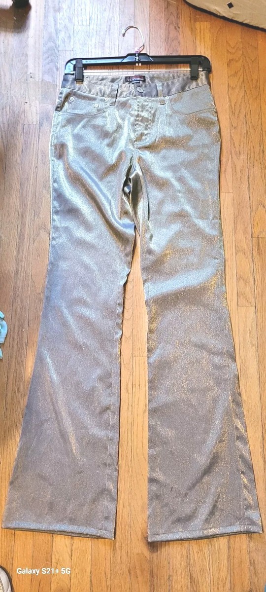 Z Cavaricci VINTAGE JEANS RARE Gold Stretchy NWOT fitted Bell