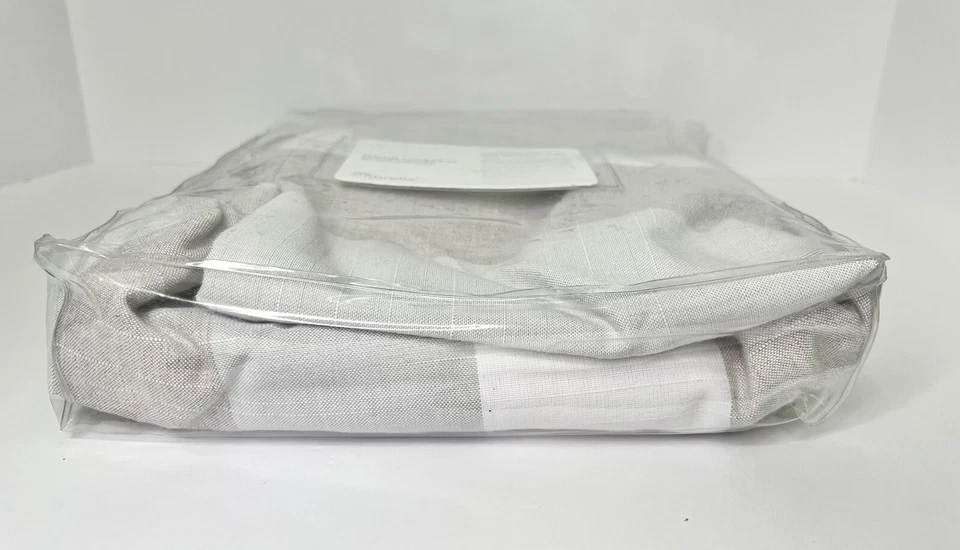 Pottery Barn Tulum Loveseat Cushion Slipcovers Outdoor Stripe Sunbrella 3Pc - Image 3 of 4