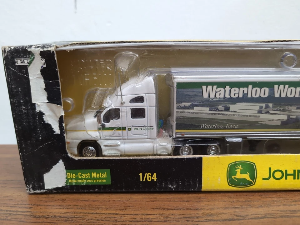 1/64 Ertl John Deere Waterloo Works Semi With Trailer Kenworth  - Image 2 of 4