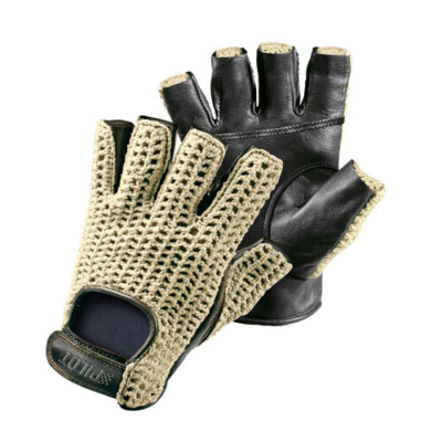 Pilot-1, Fahrhandschuhe halber Finger - XL - Schwarz
