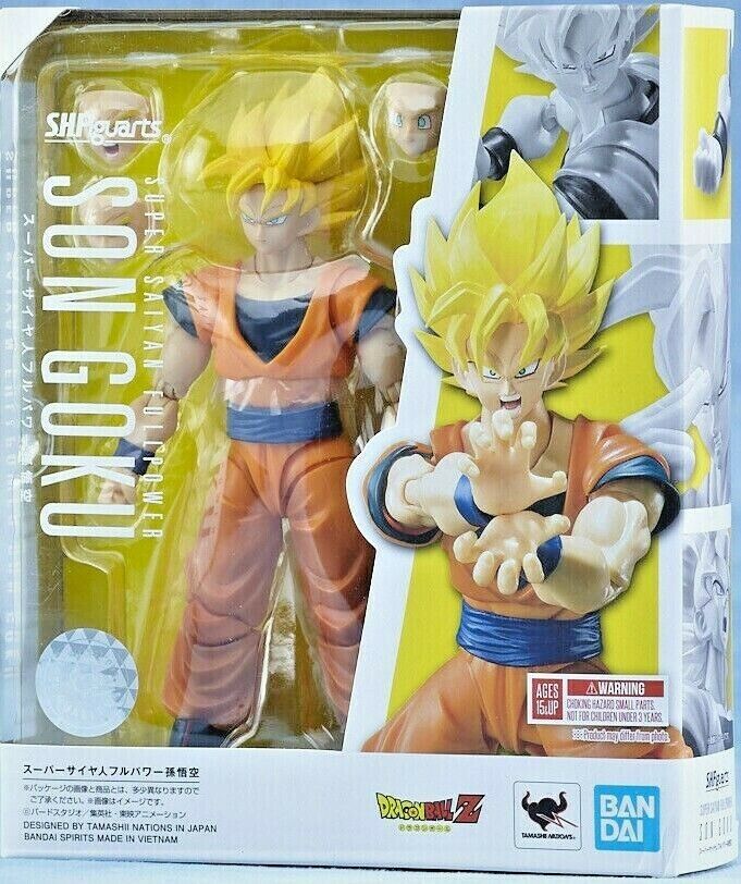  Tamashi Nations - Dragon Ball Z - Super Saiyan Full Power Son  Goku,Bandai Spirits S.H.Figuarts : Toys & Games